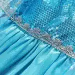 Vestido de fantasia infantil da Elsa, do filme Frozen, completa com Acessórios