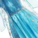 Vestido de fantasia infantil da Elsa, do filme Frozen, completa com Acessórios