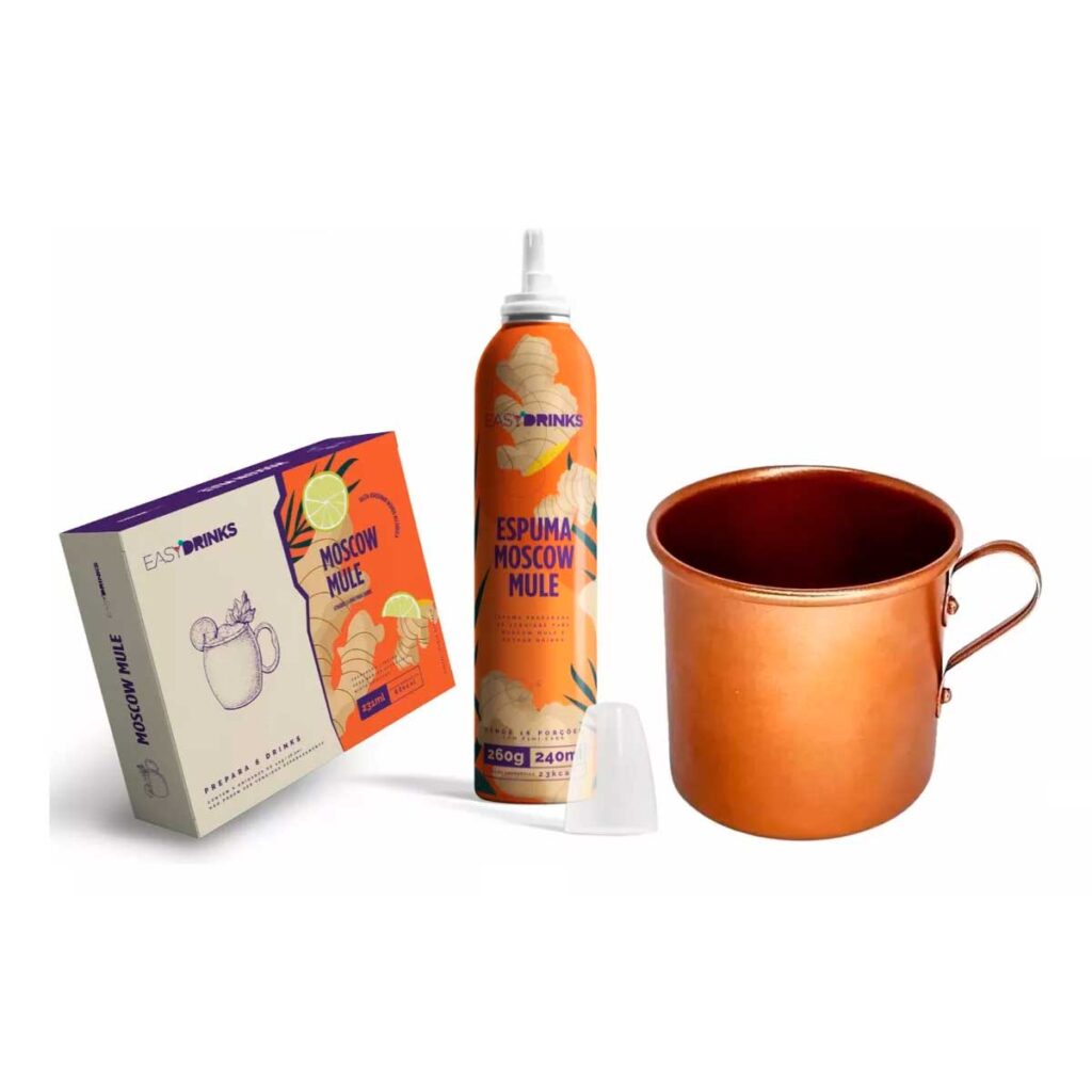Kit Moscow Mule Espuma + Sache de Preparo + 1 Caneca 350ml
