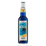 Garrafa de xarope de laranja Kaly Blue 700ml. Compre já!