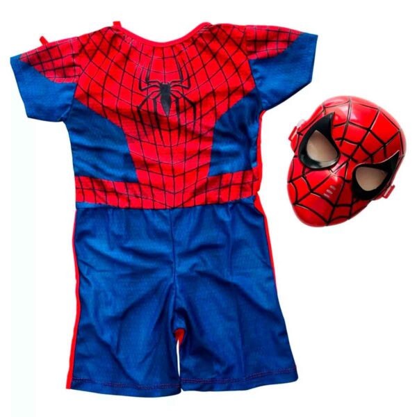 Fantasia Homem Aranha Infantil com máscara inclusa