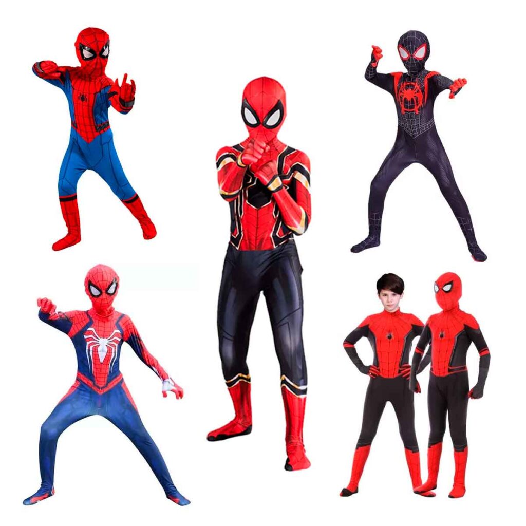 5 modelos de Fantasia Infantil Homem-Aranha. Escolha e peça já!