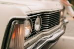 Frente de um Ford Galaxie de aluguel para casamento
