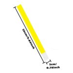 Dimensões da pulseira de identificação: 25cm de comprimento por 2cm de largura.