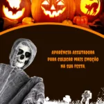 Caveira Halloween 90 cm — Decoração Assustadora para Porta e Ambientes - Imagem 2