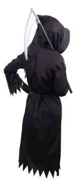 Fantasia Infantil Halloween Morte Com Foice + Óculos De Led - Imagem 3