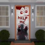 Capa de Porta Decorativa Halloween — Veste Fácil 0,85 × 2,10 m (Tecido com Elástico) - Imagem 6