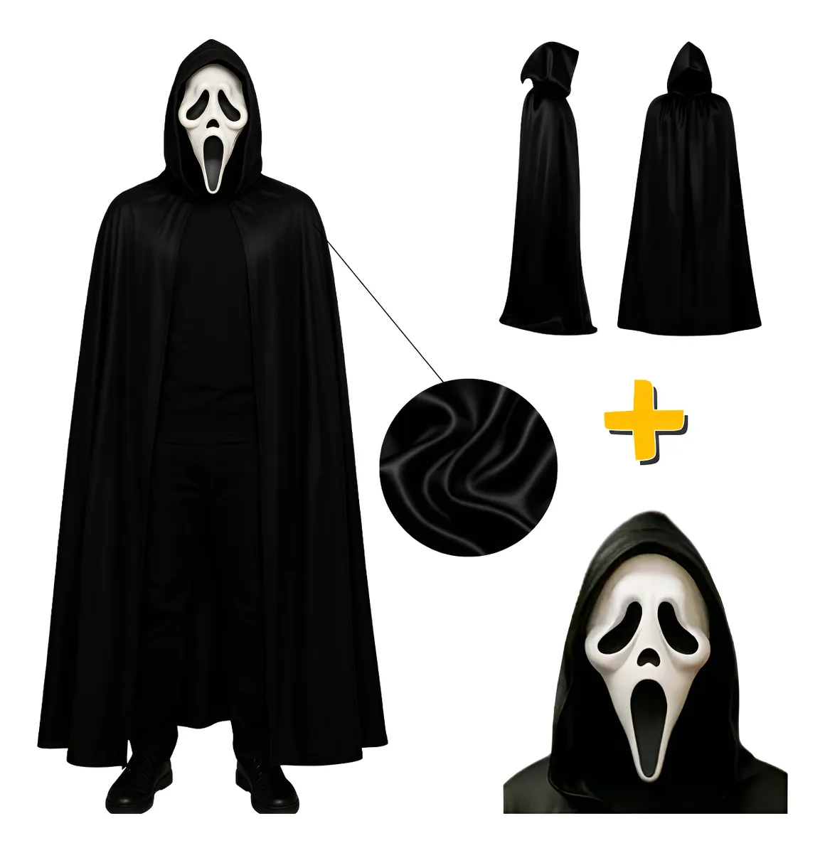 D_NQ_NP_2X_649079-MLB93906900215_102025-F-kit-fantasia-pnico-adulto-completo-mascara-capa-halloween.webp Fantasia pânico adulto completo capa com capuz halloween - Imagem 1