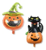 Balão Metalizado Halloween – Kit 10 Unidades (40 cm) Preto - Imagem 5