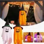 Kit 2 Fantasmas Decoração Pendurar Dia Das Bruxas Halloween - Imagem 4