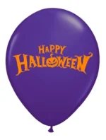 Balão Abóbora Halloween — Sortido Preto/Laranja/Roxo (Kit 25 Unidades) - Imagem 4