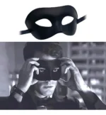 Máscara Baile de Máscaras Preta — Luxo para Casamento, 15 Anos e Festa - Imagem 3