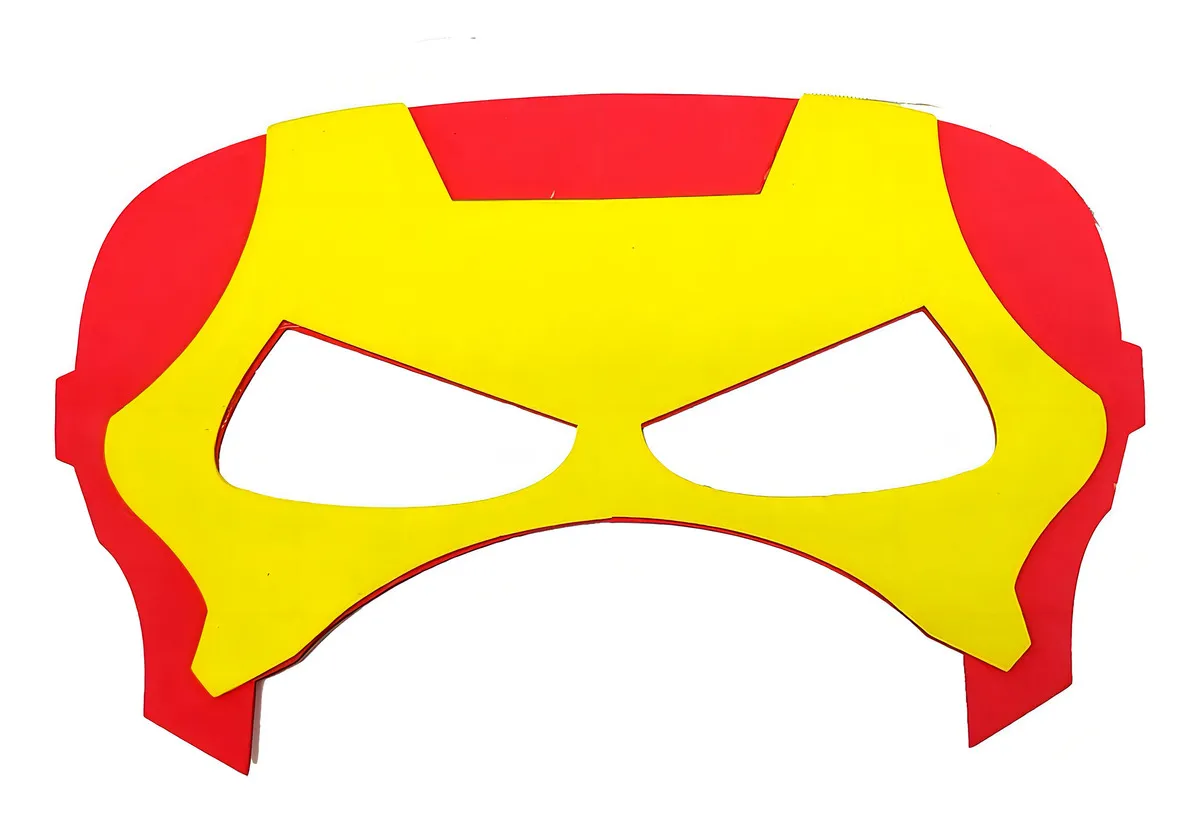 D_NQ_NP_2X_750984-MLA88069332622_072025-F.webp Kit Máscaras Super-Heróis Infantil — 10 Unidades em EVA com Elástico - Imagem 5