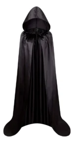 Capa de Bruxa com Capuz — Adulto Luxo em Cetim (Tamanho Longo) - Imagem 6