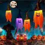 Kit 2 Fantasmas Decoração Pendurar Dia Das Bruxas Halloween - Imagem 8
