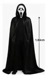 Fantasia pânico adulto completo capa com capuz halloween - Imagem 3