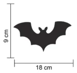 Morcegos EVA Halloween — Kit com 6 Peças Decorativas para Parede - Imagem 2