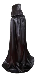 Capa de Bruxa com Capuz — Adulto Luxo em Cetim (Tamanho Longo) - Imagem 7