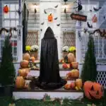 Fantasia pânico adulto completo capa com capuz halloween - Imagem 7