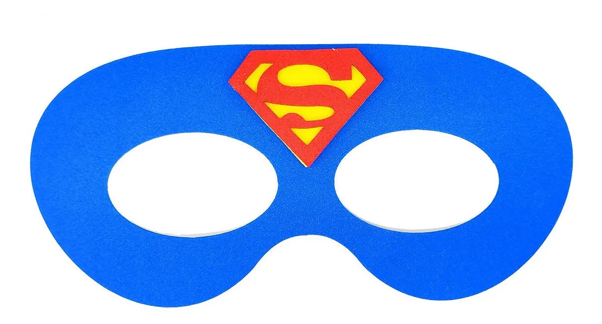 D_NQ_NP_2X_867549-MLA84946527614_052025-F.webp Kit Máscaras Super-Heróis Infantil — 10 Unidades em EVA com Elástico - Imagem 2