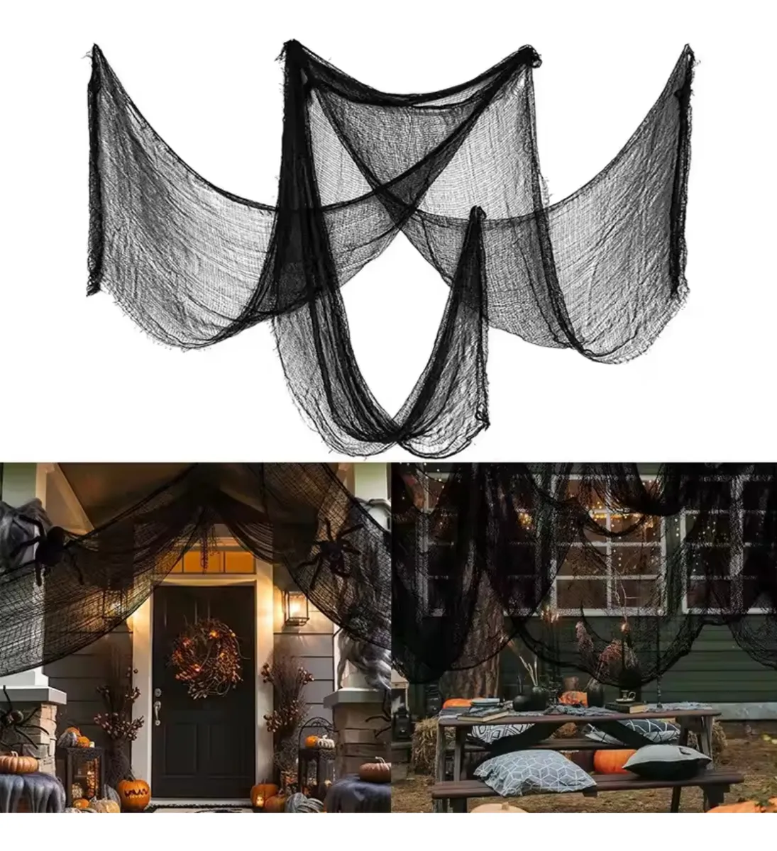 D_NQ_NP_2X_889334-MLB93964879161_102025-F-tecido-gaze-teia-grande-2m-decoraco-halloween-dias-da-bruxa.webp Tecido Gaze Halloween — Teia Decorativa Gigante 1,9 m × 72 cm (Preto) - Imagem 5