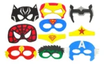 Kit Máscaras Super-Heróis Infantil — 10 Unidades em EVA com Elástico