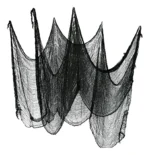 Tecido Gaze Halloween — Teia Decorativa Gigante 1,9 m × 72 cm (Preto) - Imagem 8