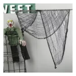 Tecido Gaze Halloween — Teia Decorativa Gigante 1,9 m × 72 cm (Preto) - Imagem 4