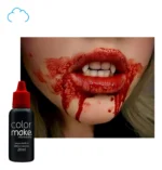Sangue Artificial Vermelho Escuro — Maquiagem FX 20 ml para Halloween - Imagem 6
