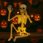 Esqueleto Halloween com LED — Caveira Articulada 70 cm para Decoração - Imagem 3