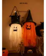 Kit 2 Fantasmas Decoração Pendurar Dia Das Bruxas Halloween