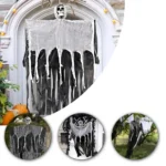 Caveira Halloween 90 cm — Decoração Assustadora para Porta e Ambientes - Imagem 5