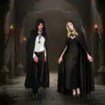 Capa de Bruxa com Capuz — Adulto Luxo em Cetim (Tamanho Longo) - Imagem 9