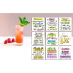 100 Tags Frases Motivacionais Para Bebidas C/ Pregador Full