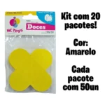 1000 Forminhas 4 Pétalas Para Doces E Festas Escolha Sua Cor