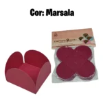 1000 Forminhas 4 Pétalas Premium Base Doces Escolha Sua Cor