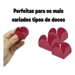 1000 Forminhas 4 Pétalas Premium Base Doces Escolha Sua Cor