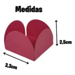 1000 Forminhas 4 Pétalas Premium Base Doces Escolha Sua Cor