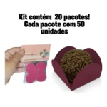 1000 Forminhas 4 Pétalas Premium Base Doces Escolha Sua Cor