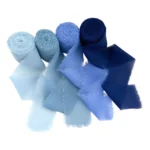2 Rolos Fita Chiffon Artesanal 4cm Convite Casamento