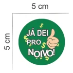 200 Adesivos Corte Da Gravata Casamento Modelos Variados 5cm