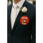 216 Etiquetas Adesivas Hora Da Gravata Casamento 4cm