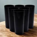 30 Copos Long Drink 330ml Liso Preto Para Personalizar Full