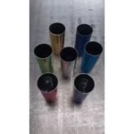 30 Copos Long Drink Lisos Metalizados / Sem Personalização