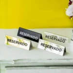 5 Peças Placa Reservado Mesa Casamento, Restaurante, Festa