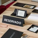 5 Peças Placa Reservado Mesa Casamento, Restaurante, Festa