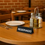 5 Peças Placa Reservado Mesa Casamento, Restaurante, Festa
