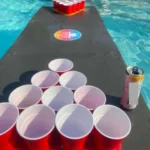 50 Copos Americano Descartável Beer Pong Vermelho Red 440ml Vermelho