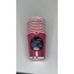 50 Copo Festa Americana Colorido Fora E Branco Dentro