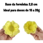 80 Forminhas De Doce Flor De Seda Aniversário Casamento Mesa